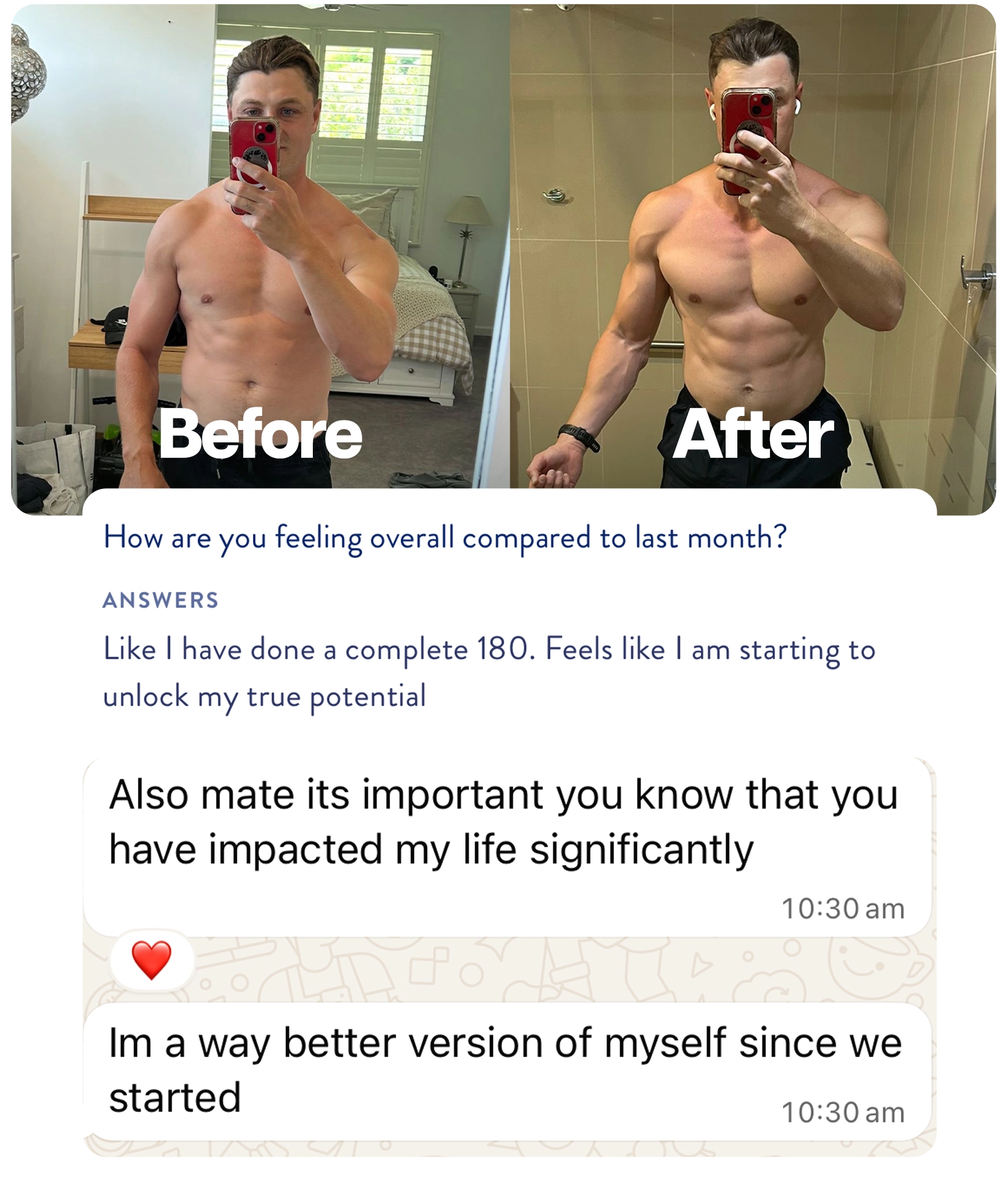 Gus — before/after transformation