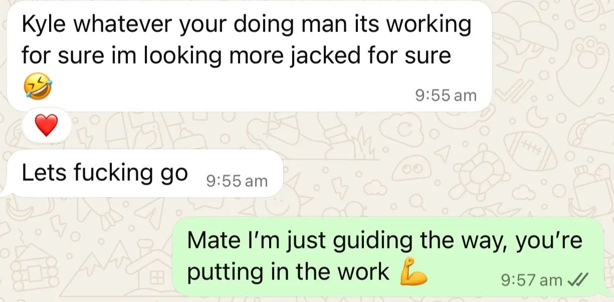 WhatsApp — looking more jacked, let's go